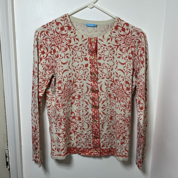 J. McLaughlin Floral Button Front Cardigan Size M - Picture 2 of 8